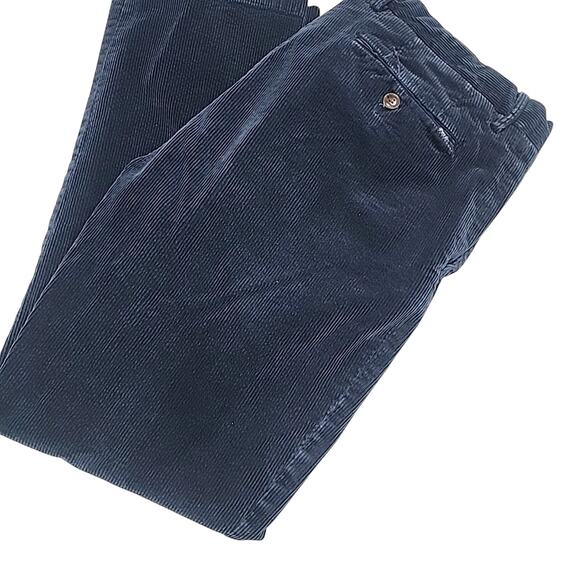 Polo Ralph Lauren Corduroy Pants Men's Size 32x28* Blue Stretch Classic Fit - Picture 2 of 11